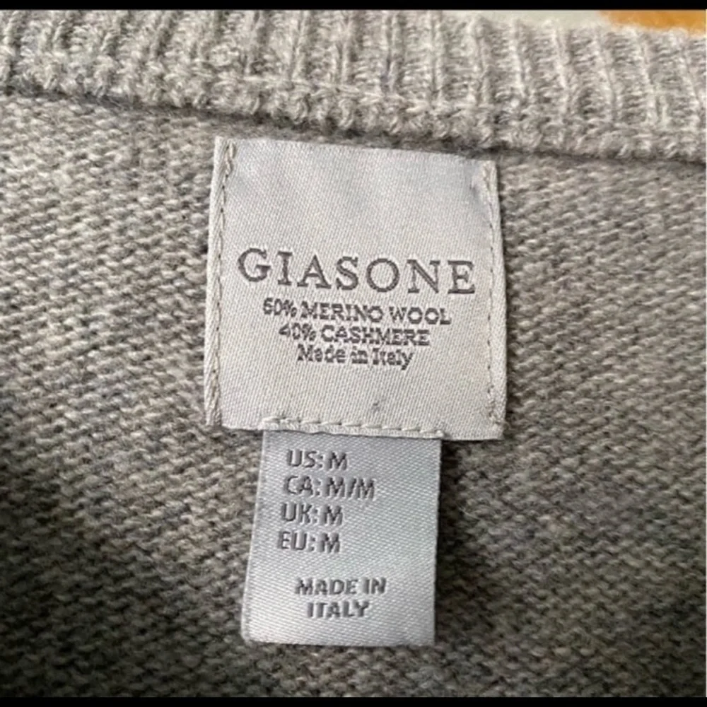Giasone Cashmere Wool Sweater Made In Italy M - Picture 8 of 10